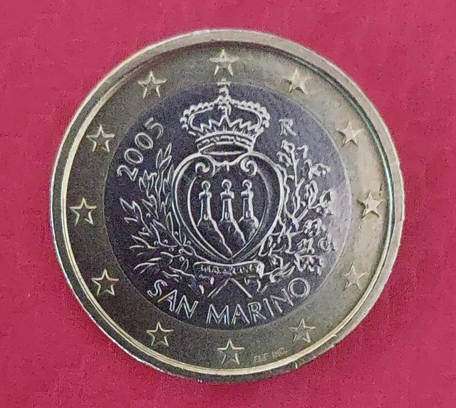 3 Monedas San Marino 2005 SC
