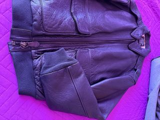 Chaqueta Bomber Avirex A2 Cuero Marrón
