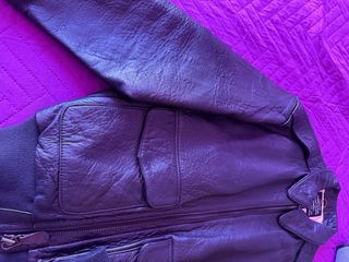 Chaqueta Bomber Avirex A2 Cuero Marrón