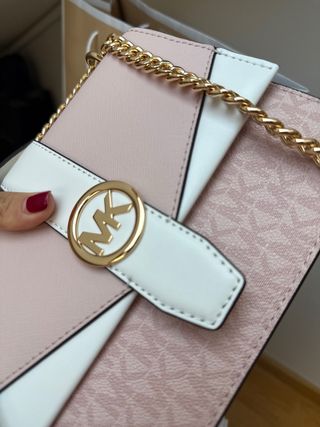 Bolso Michael Kors Rosa y Blanco