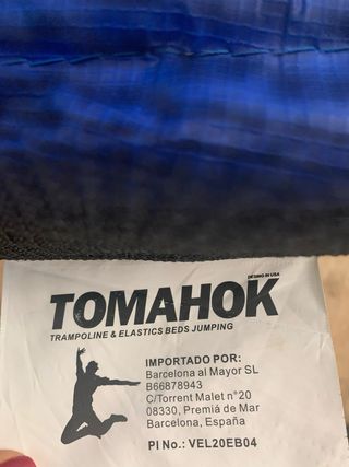 Cama Elástica Tomahok 2,10m Interior