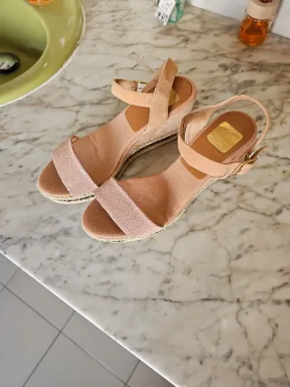 Sandalias de cuña Kanna Rosas Talla 39