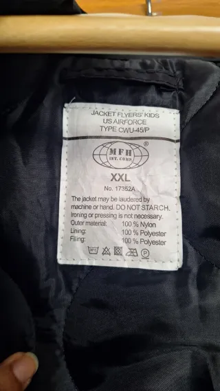 Chaqueta Bomber US Air Force MFH Negra kids