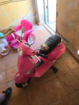 Moto eléctrica infantil rosa