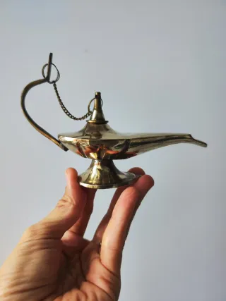 Lámpara Aladino Latón Vintage