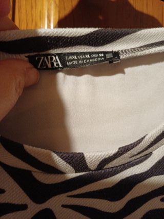Vestido estampado cebra