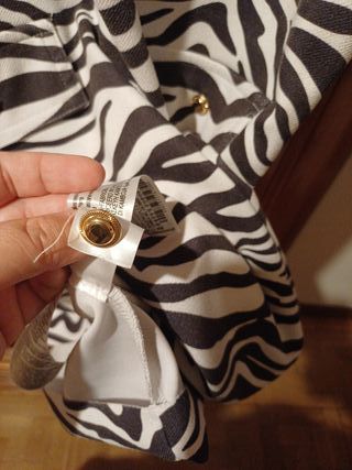 Vestido estampado cebra