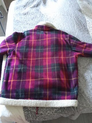 Chaqueta leñador cuadros forro sherpa