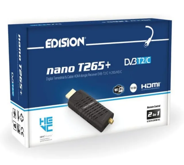 Receptor TDT HDMI EDISION nano T265+