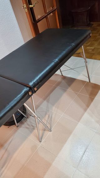 Camilla Masaje Aluminio Plegable Negra