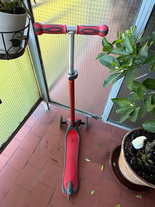 Patinete globber evolutivo 3 ruedas rojo 