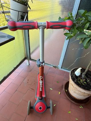 Patinete globber evolutivo 3 ruedas rojo 