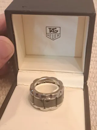 Anillo TAG Heuer Acero y Cerámica Negra