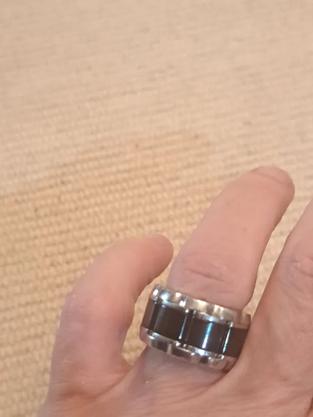 Anillo TAG Heuer Acero y Cerámica Negra