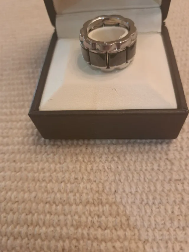 Anillo TAG Heuer Acero y Cerámica Negra