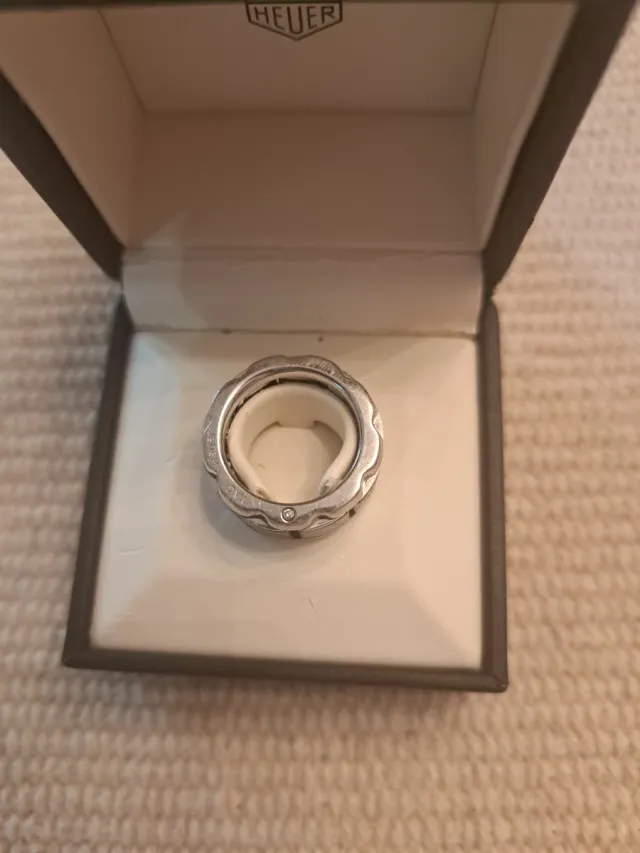 Anillo TAG Heuer Acero y Cerámica Negra