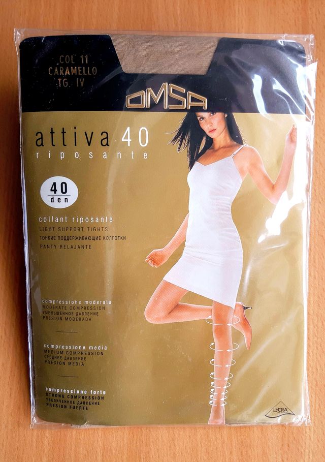 4 Collant OMSA Attiva 40 DEN TG IV