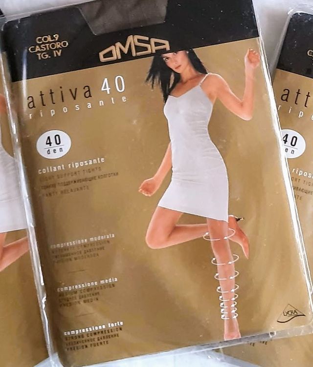 4 Collant OMSA Attiva 40 DEN TG IV