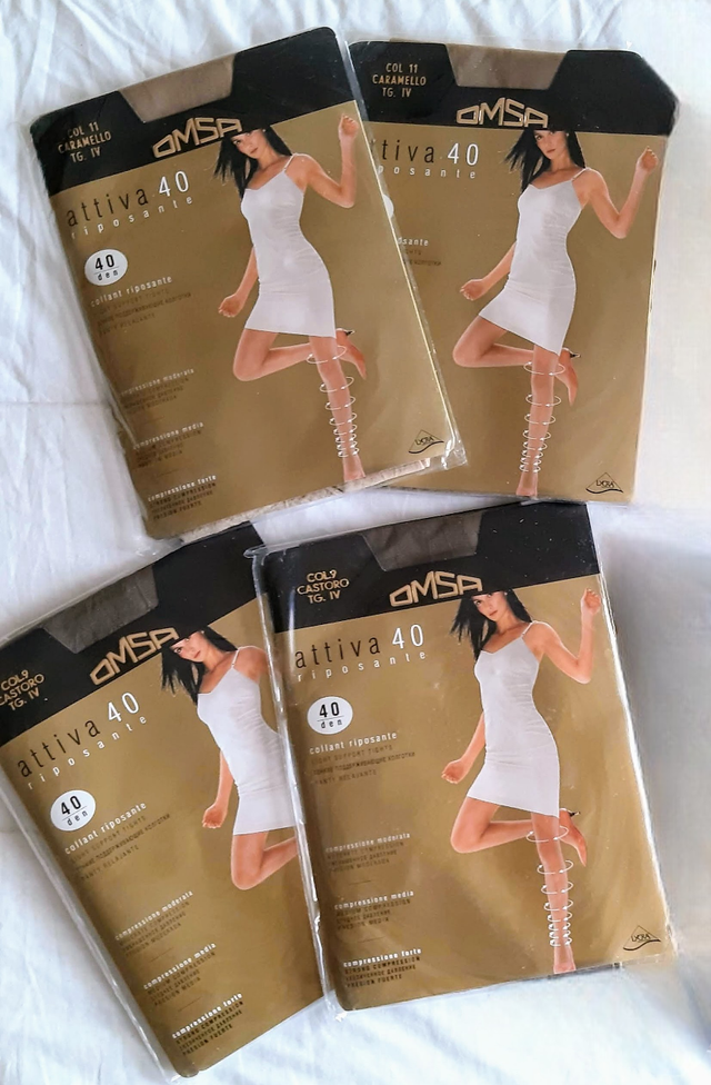 4 Collant OMSA Attiva 40 DEN TG IV
