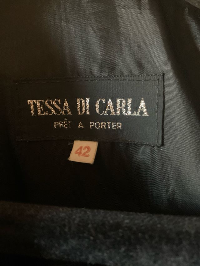 TESSA DI CARLA Blazer / Levita Negra Formal - 42