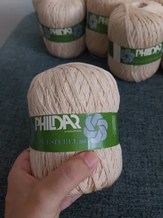 11 Ovillos Phildar Esterel 366 Beige