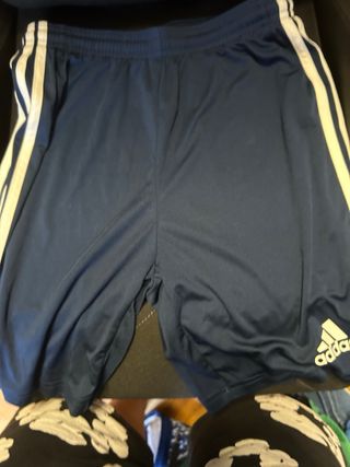 3 Pantaloncini Adidas (1 Bianco, 2 Blu) anni 11 12