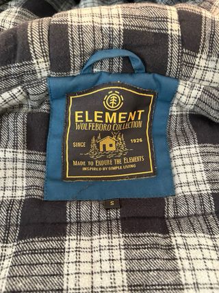 Cazadora Element Azul con Forro Tartán