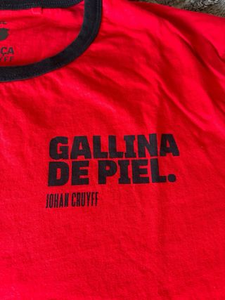 Camiseta Cruyff Algodón Talla XL Roja