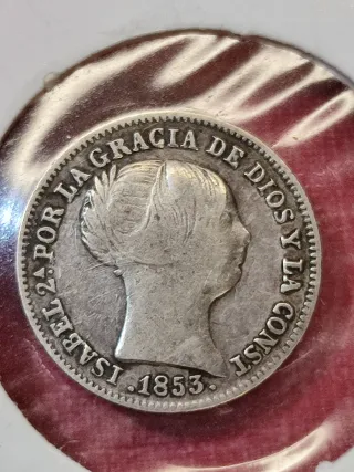 Real de Plata Isabel II 1853
