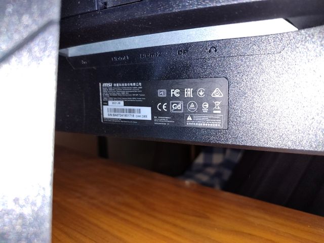 Pantalla MSI para piezas