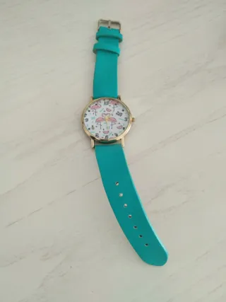 Reloj con estampado de flamencos