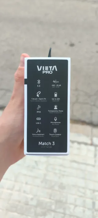 Auriculares Vieta Pro Match 3 Negros y Azules