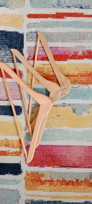 45 Perchas Madera y Metal