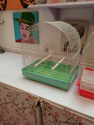 3 jaulas para pájaros