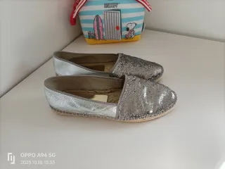 Alpargatas Viguera Plata Lentejuelas