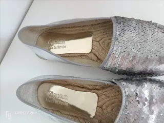 Alpargatas Viguera Plata Lentejuelas