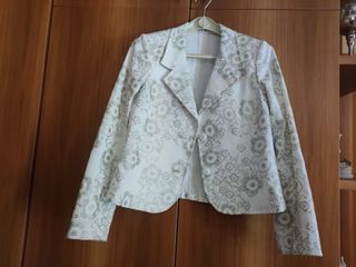 Tailleur donna giacca e gonna fantasia floreale