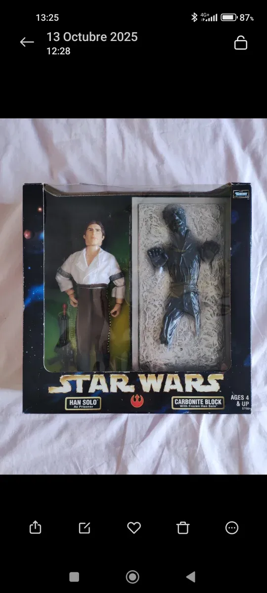 Star Wars 12" Han Solo y Bloque Carbonita