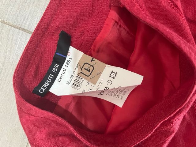 Gonna Cerruti 1988 Rossa Nuova