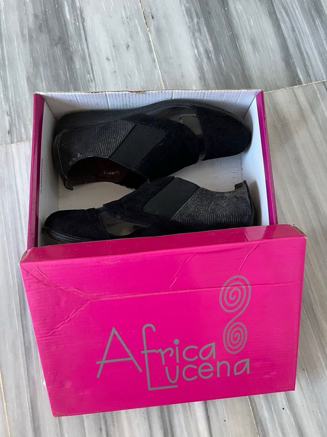 Zapatos Mujer Africa Lucena Negros Talla 40