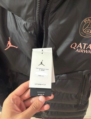 Chaqueta larga PSG x Jordan acolchada