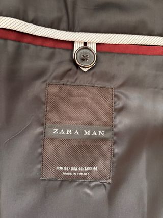 Americana Zara Marrón Hombre