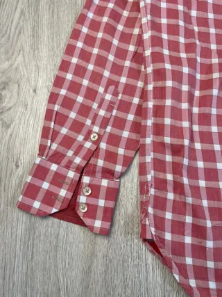 Camisa Tommy Hilfiger cuadros rojo y blanco