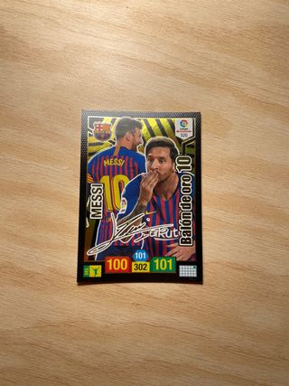 Messi Balón de Oro Firmado 10