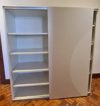 Librería Ikea Blanca Puerta Corredera