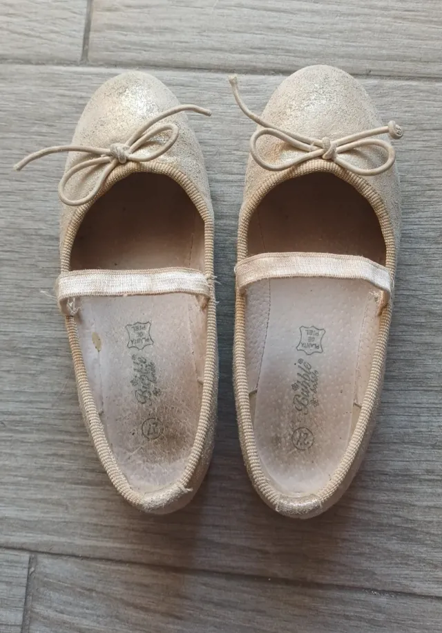 Bailarinas niña piel doradas T.27