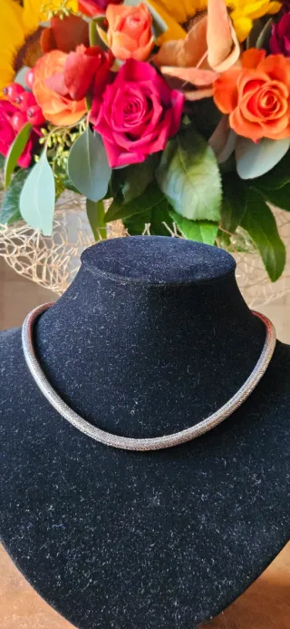 Collana snake in argento