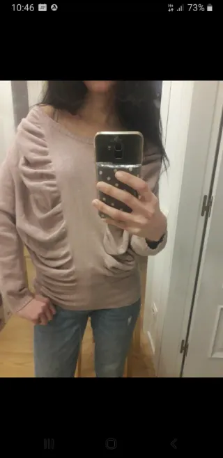 Jersey rosa abullonado talla M/L