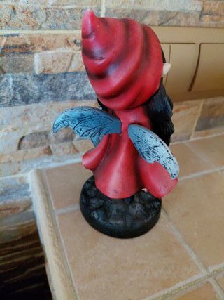 Figura Hada con Carta Corazón y Búho