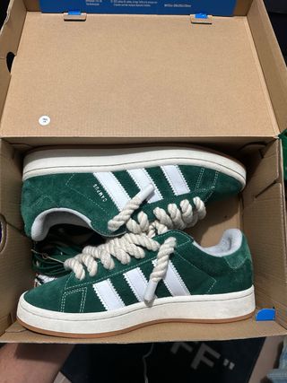 Adidas Campus Personalizadas Verde/Blanco
